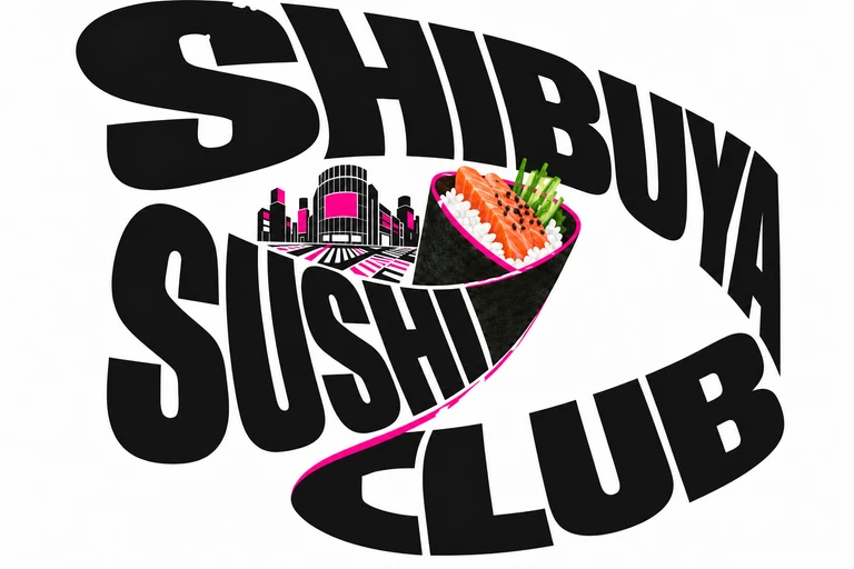 Shibuya Sushi Club city-type artwork